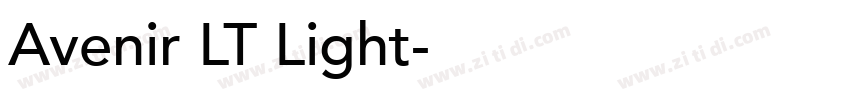 Avenir LT Light字体转换 Avenir LT Light字体转换